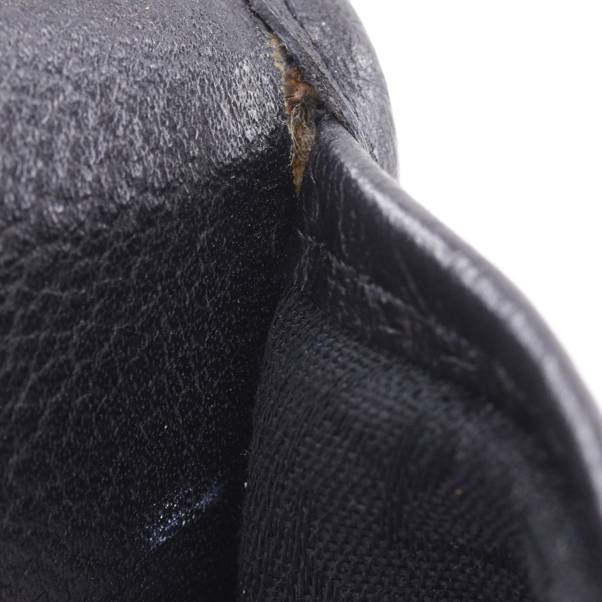 Saint Laurent YSL Logo Vintage Leather Black Shoulder Bag — view 8