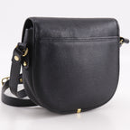 Saint Laurent YSL Logo Vintage Leather Black Shoulder Bag — view 3
