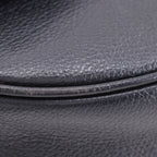Saint Laurent YSL Logo Vintage Leather Black Shoulder Bag — view 4