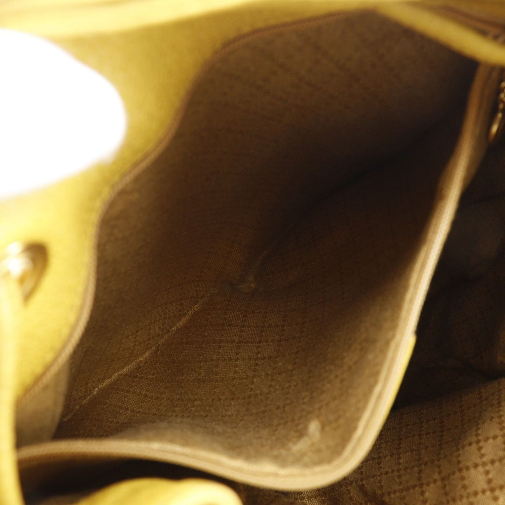 Gucci Bamboo Vintage 003 Suede Leather Yellow Backpack — view 6