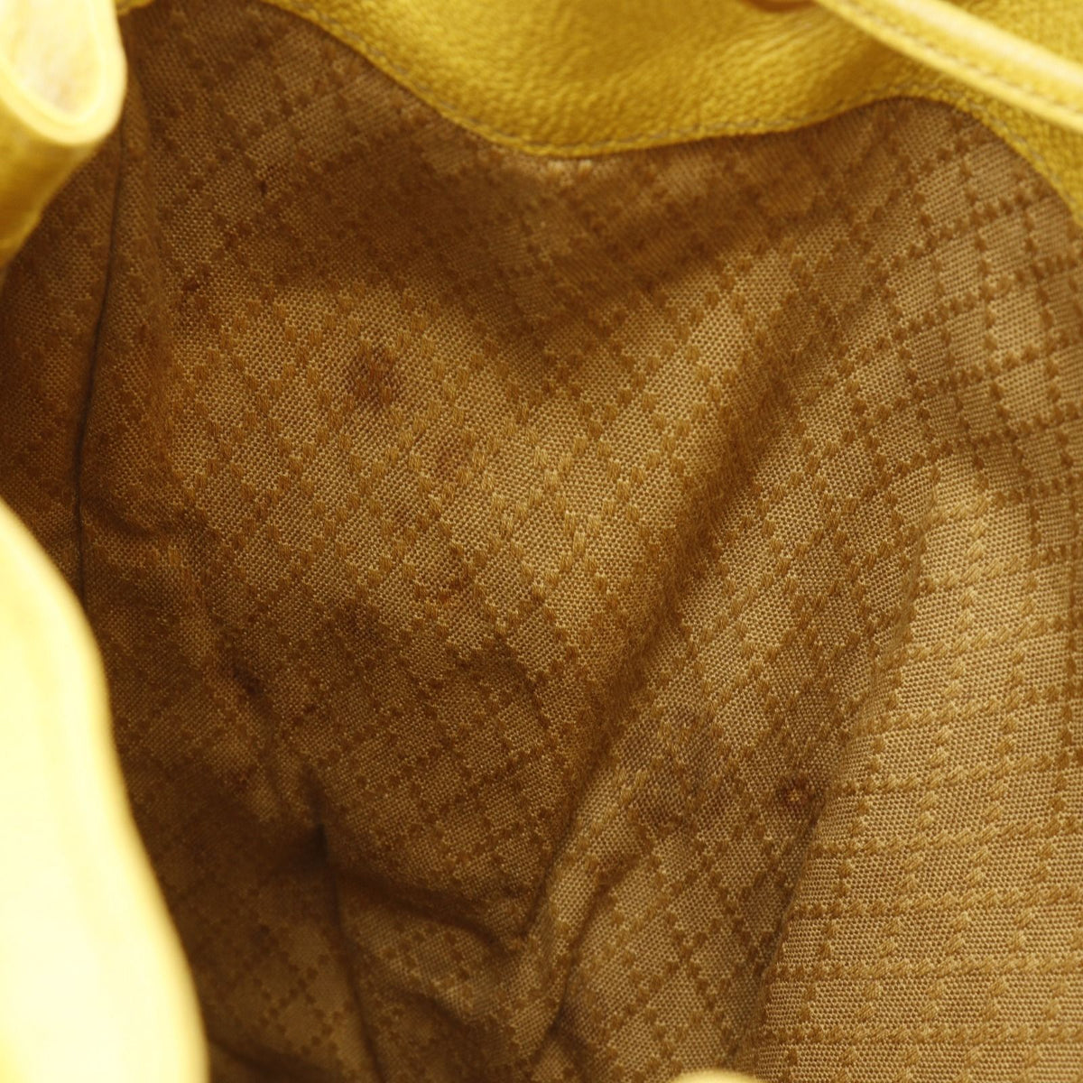 Gucci Bamboo Vintage 003 Suede Leather Yellow Backpack — view 7