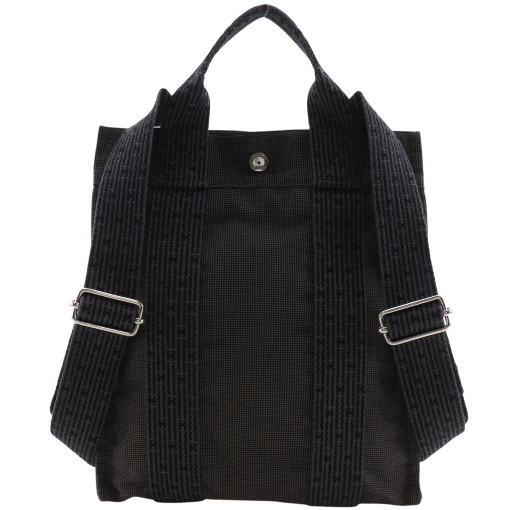 Hermes Herline a Dos PM Nylon Canvas Gray Backpack