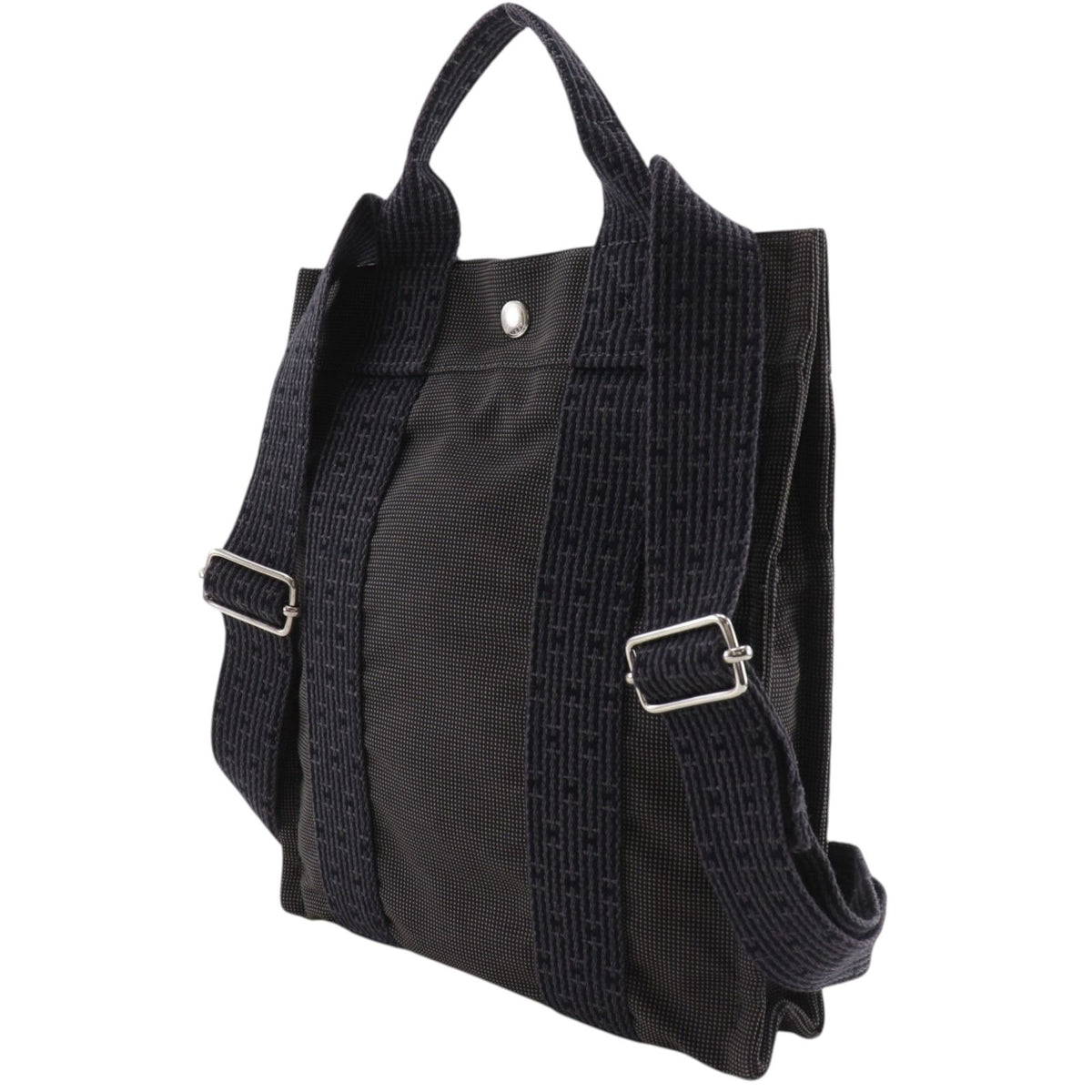 Hermes Herline a Dos PM Nylon Canvas Gray Backpack — view 2
