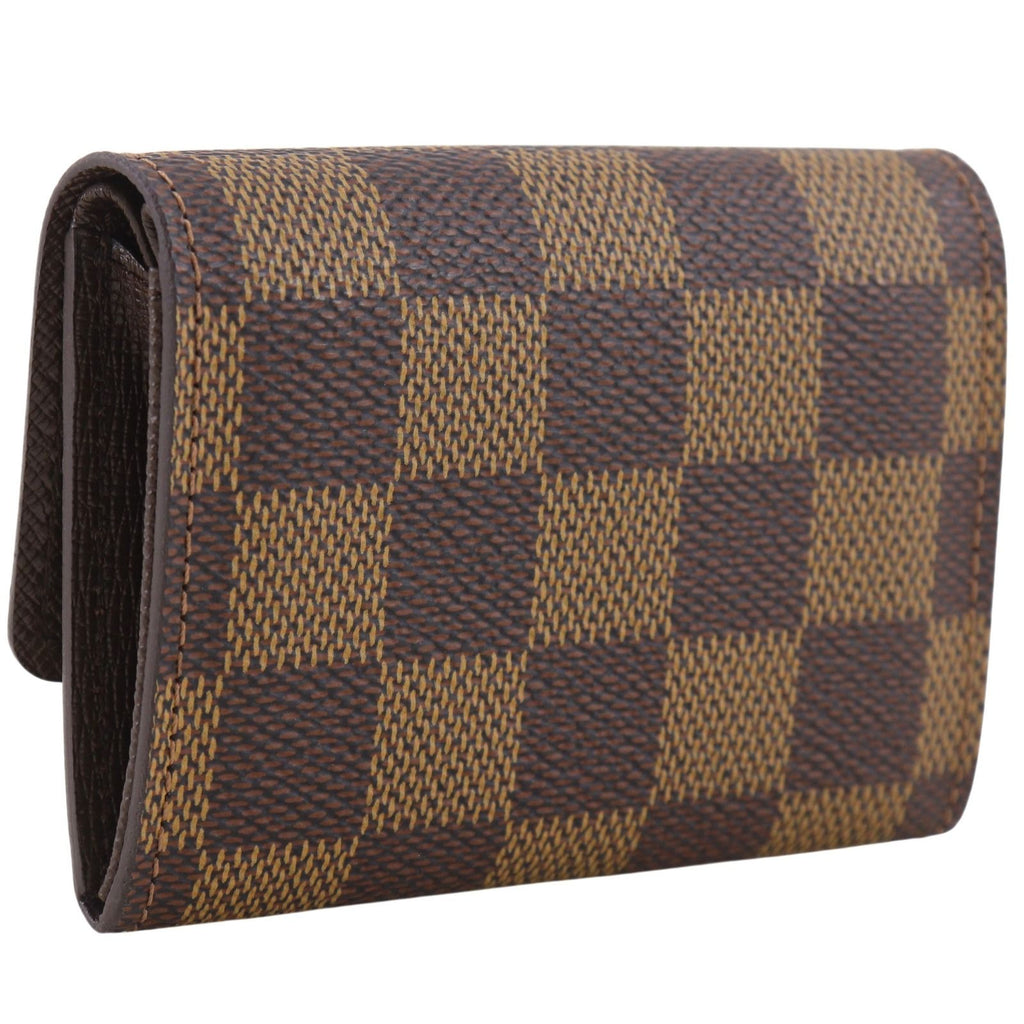 Louis Vuitton Porte Monnaie Pla Damier Canvas Brown Coin Purse — view 3