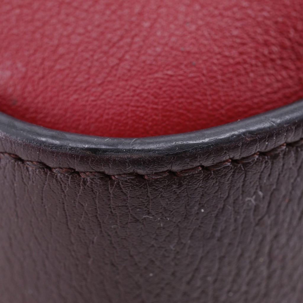 Loewe Hammock Medium 2-Way Shoulder Calfskin Brown Red Handbag — view 4