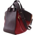 Loewe Hammock Medium 2-Way Shoulder Calfskin Brown Red Handbag — view 2