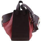 Loewe Hammock Medium 2-Way Shoulder Calfskin Brown Red Handbag