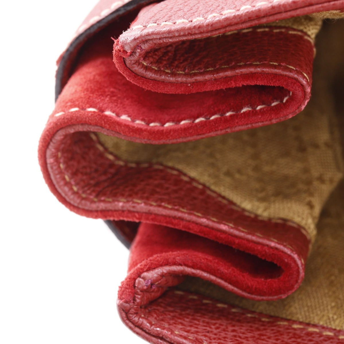 Gucci Vintage x Leather Red Backpack — view 8