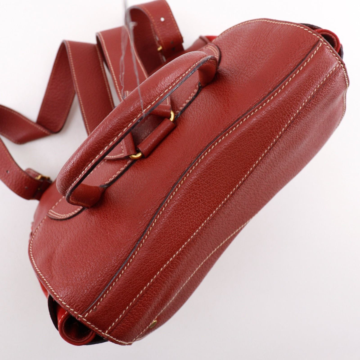 Gucci Vintage x Leather Red Backpack — view 5