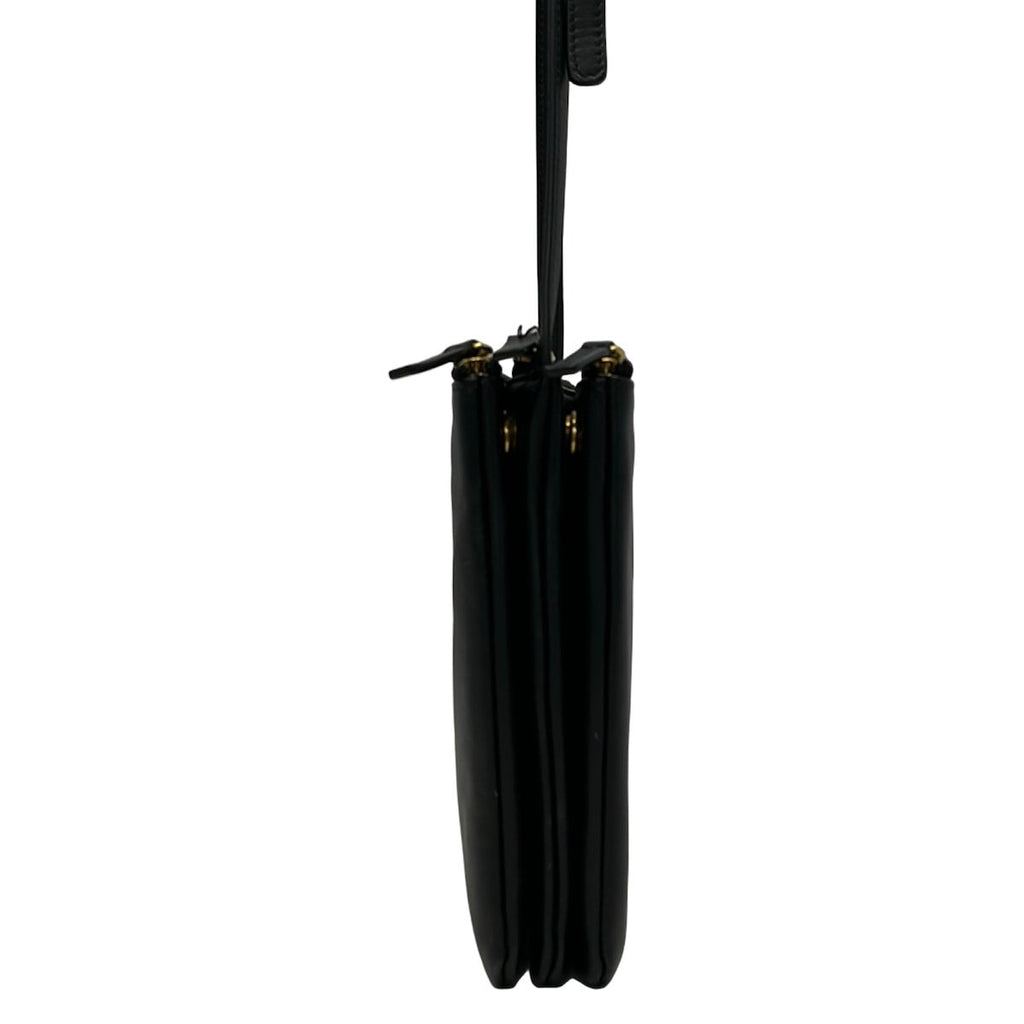 Celine Shoulder Bag Trio Large Black Lambskin — view 4