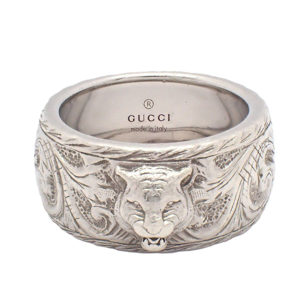 Gucci Cat Head Ring 925 Sterling Silver