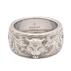 Gucci Cat Head Ring 925 Sterling Silver