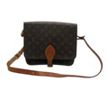 Louis Vuitton Shoulder Bag Monogram Cartouchiere GM Crossbody Purse Brown