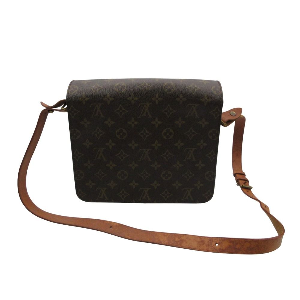 Louis Vuitton Shoulder Bag Monogram Cartouchiere GM Crossbody Purse Brown — view 2
