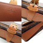 Louis Vuitton Shoulder Bag Monogram Cartouchiere GM Crossbody Purse Brown — view 8