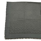 Louis Vuitton Shawl Monogram Shine Silk Gray Scarf — view 2