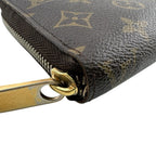 Louis Vuitton Monogram Zippy Wallet Zip Around Brown Gold — view 2