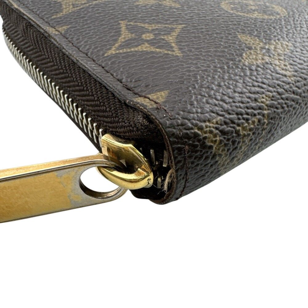 Louis Vuitton Monogram Zippy Wallet Zip Around Brown Gold — view 2