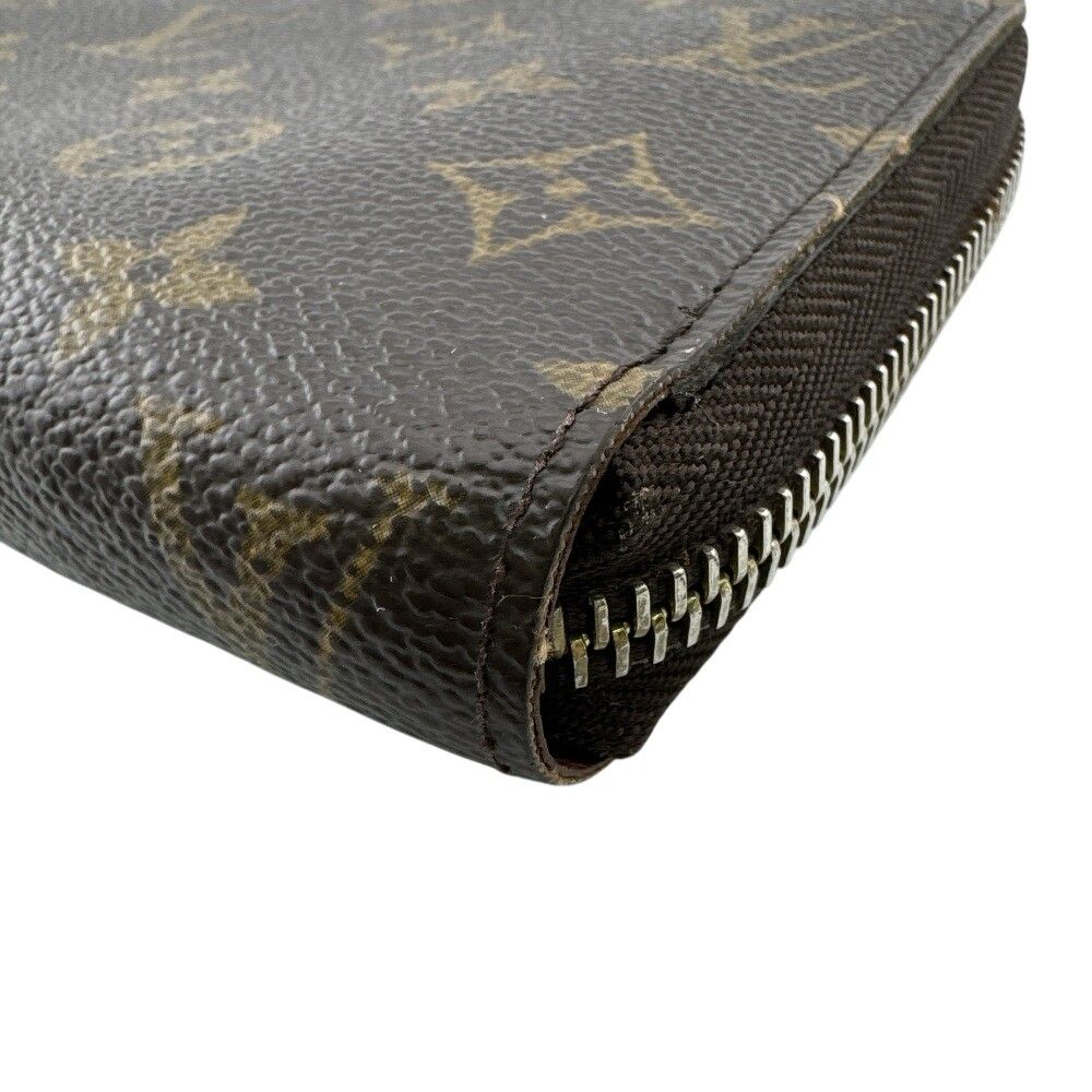 Louis Vuitton Monogram Zippy Wallet Zip Around Brown Gold — view 3