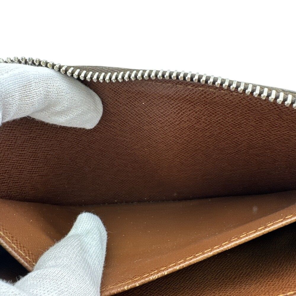 Louis Vuitton Monogram Zippy Wallet Zip Around Brown Gold — view 8
