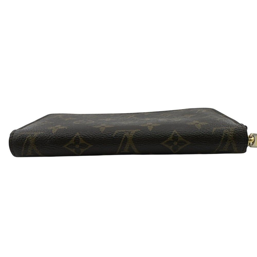 Louis Vuitton Monogram Zippy Wallet Zip Around Brown Gold — view 6