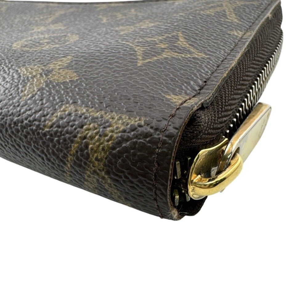 Louis Vuitton Monogram Zippy Wallet Zip Around Brown Gold — view 5