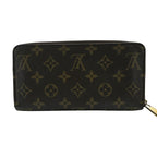 Louis Vuitton Monogram Zippy Wallet Zip Around Brown Gold