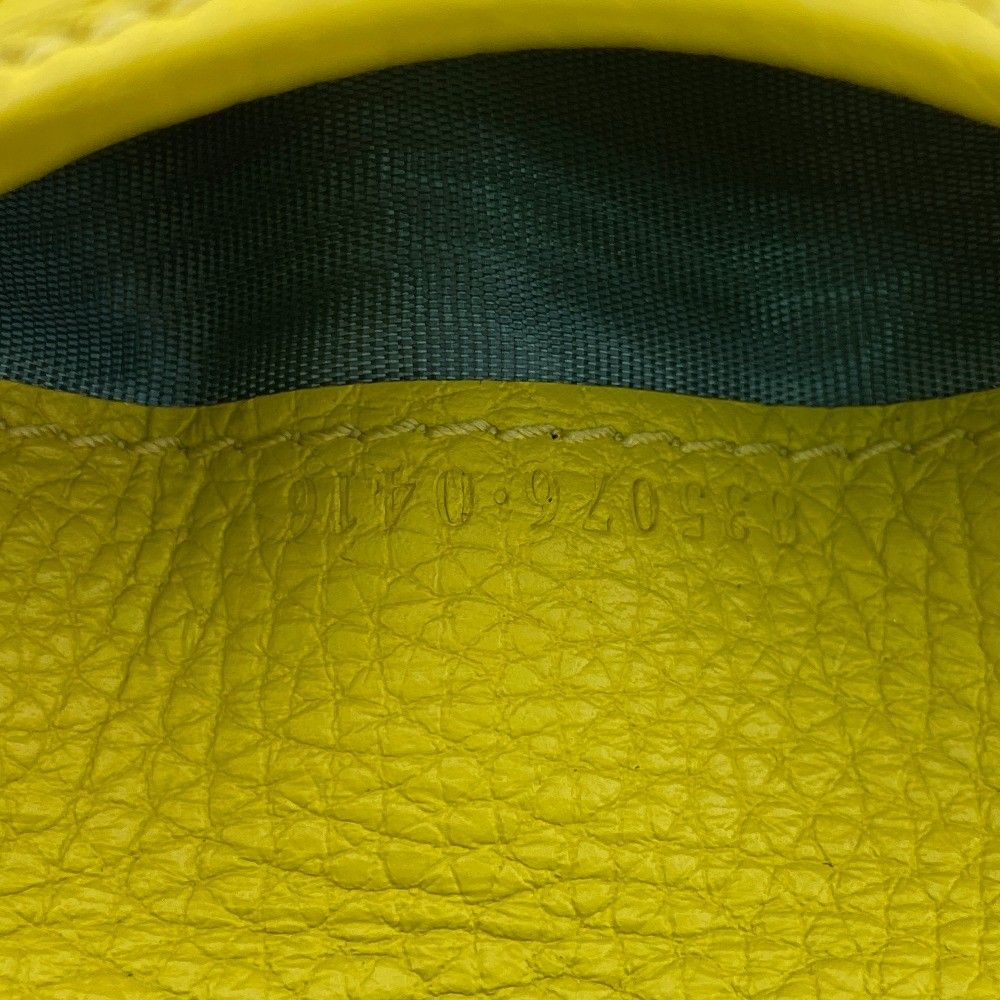 Gucci Logo Bifold Wallet Compact Leather Bicolor Green Yellow — view 8