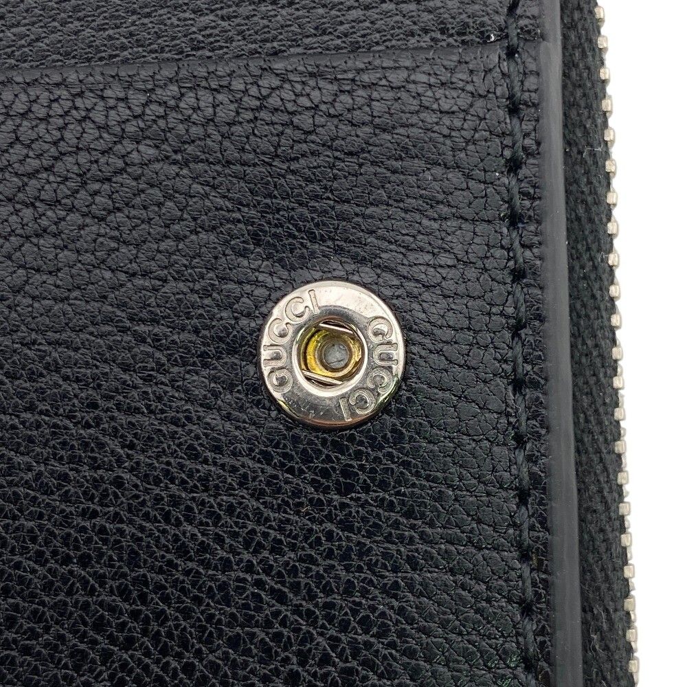Gucci Lilac Leather Bifold Wallet Compact Black — view 5