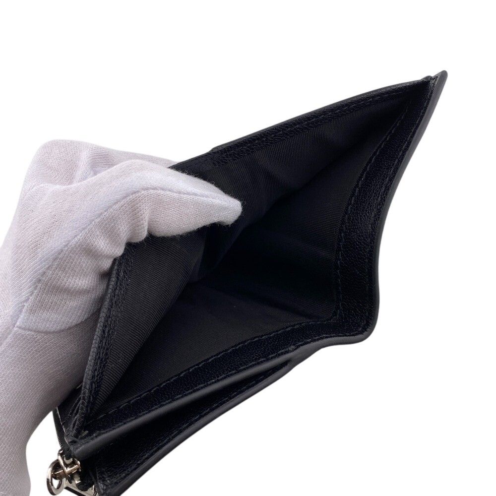 Gucci Lilac Leather Bifold Wallet Compact Black — view 7