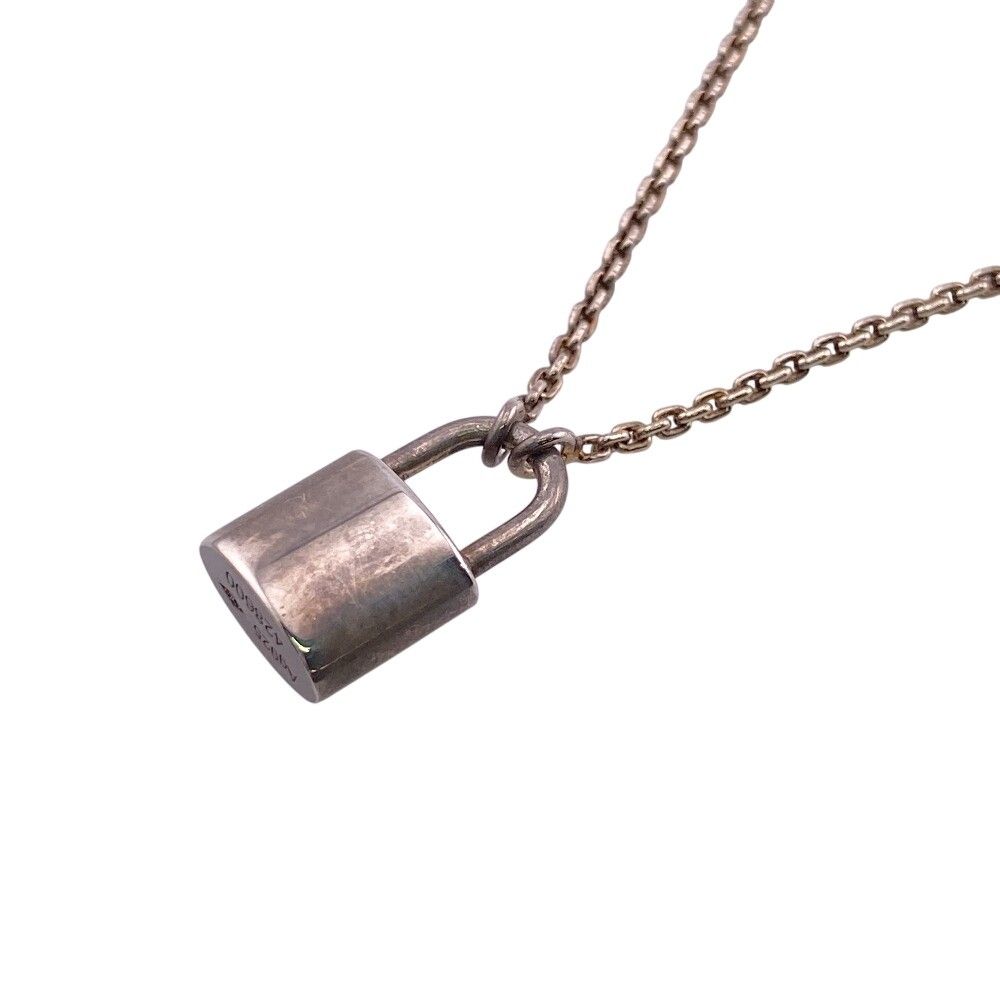Louis Vuitton Silver Lock It Learn Pendant 925 Sterling Padlock