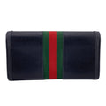 Gucci Ophidia Sherry Line GG Leather Wallet Black
