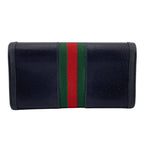 Gucci Ophidia Sherry Line GG Leather Wallet Black