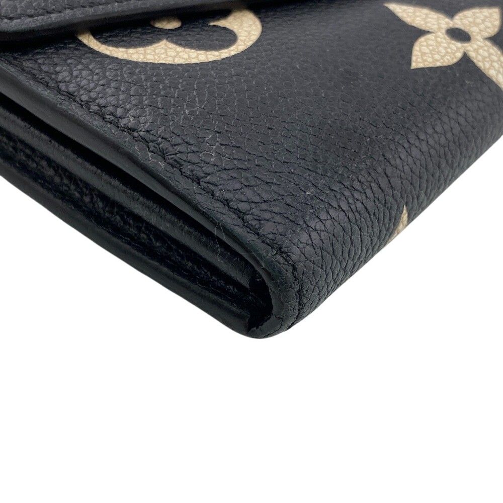 Louis Vuitton Wallet Portefeuille Sarah Monogram Empreinte Leather Black — view 2