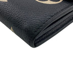 Louis Vuitton Wallet Portefeuille Sarah Monogram Empreinte Leather Black — view 3