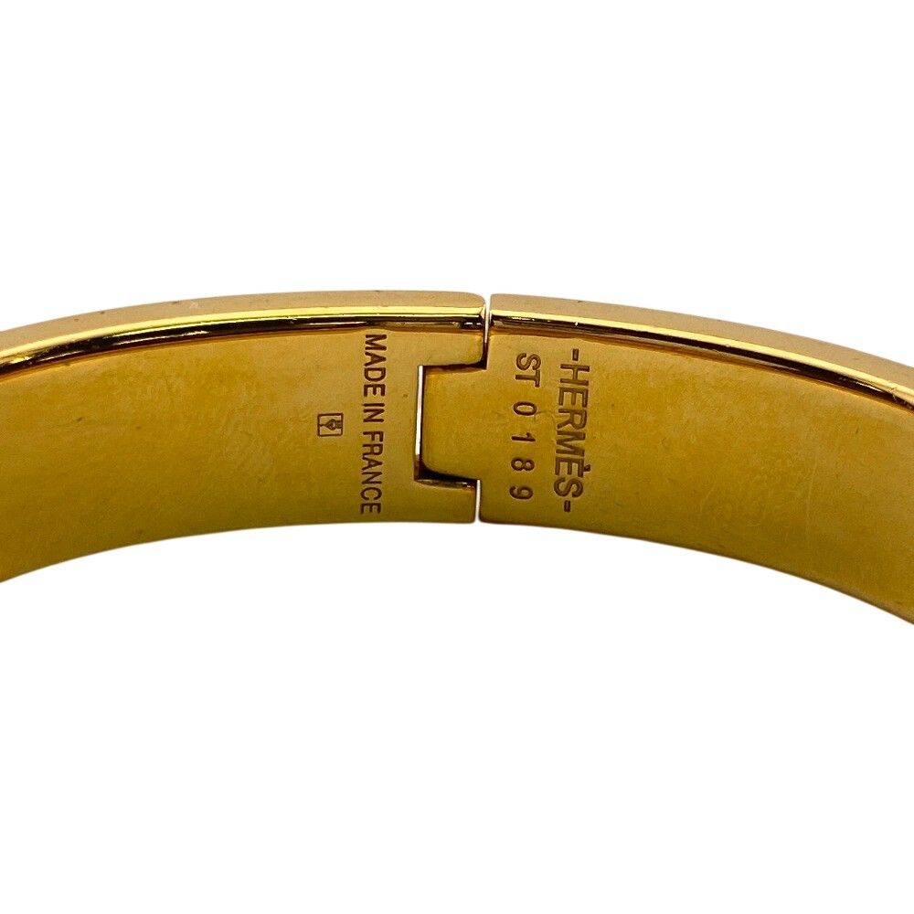 Hermes Clic Cadena Bangle Bracelet Pink Gold — view 5