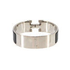 Hermes Clic Clac H PM Bangle Black Silver Bracelet — view 2