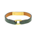 Hermes Mini Rivale Bracelet Epsom Green Gold XS — view 2