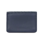 Bottega Veneta Intrecciato Card Case Leather Navy — view 2