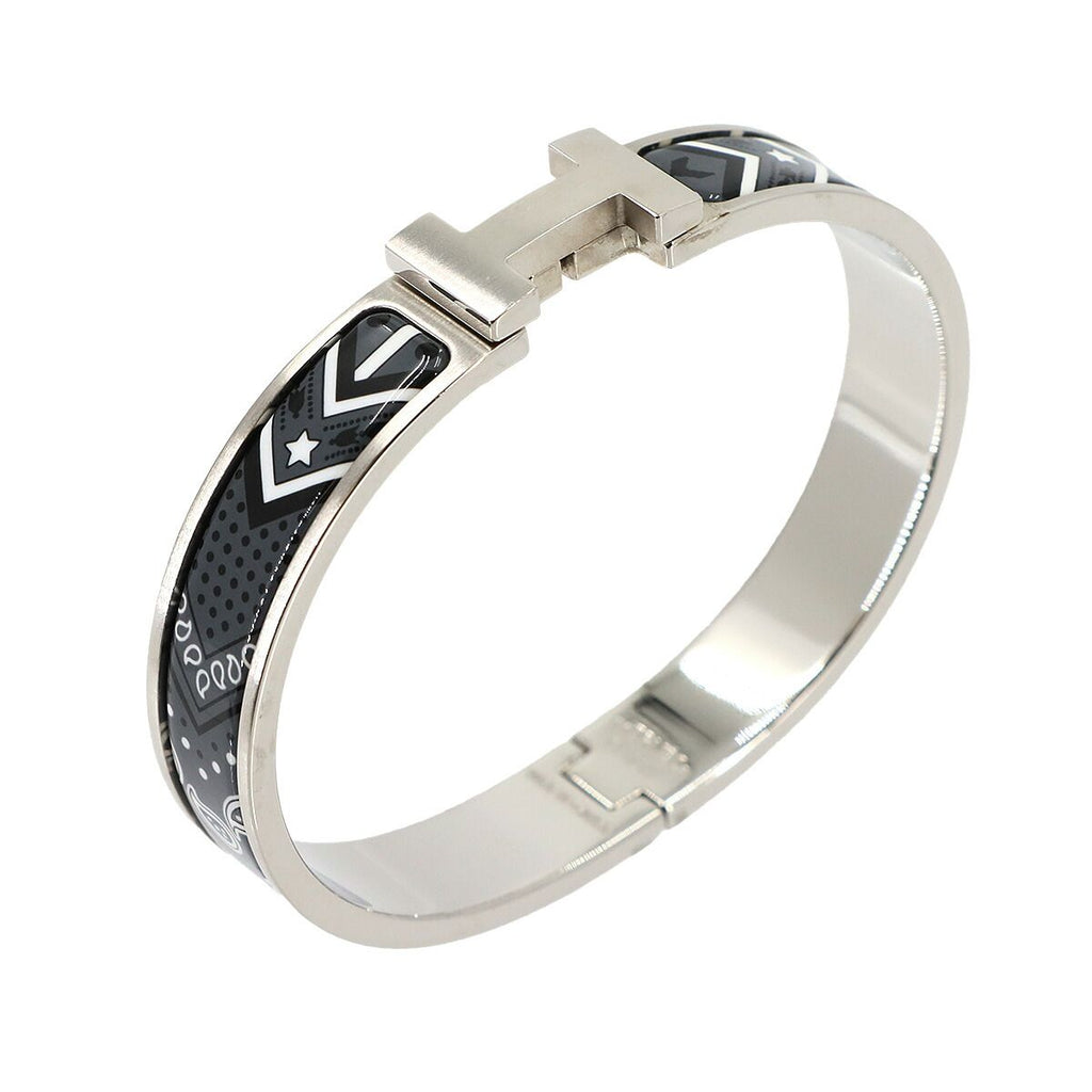 Hermes Clic HH Bandana Bangle Grand Classic Silver Bracelet — view 6