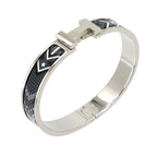 Hermes Clic HH Bandana Bangle Grand Classic Silver Bracelet — view 6