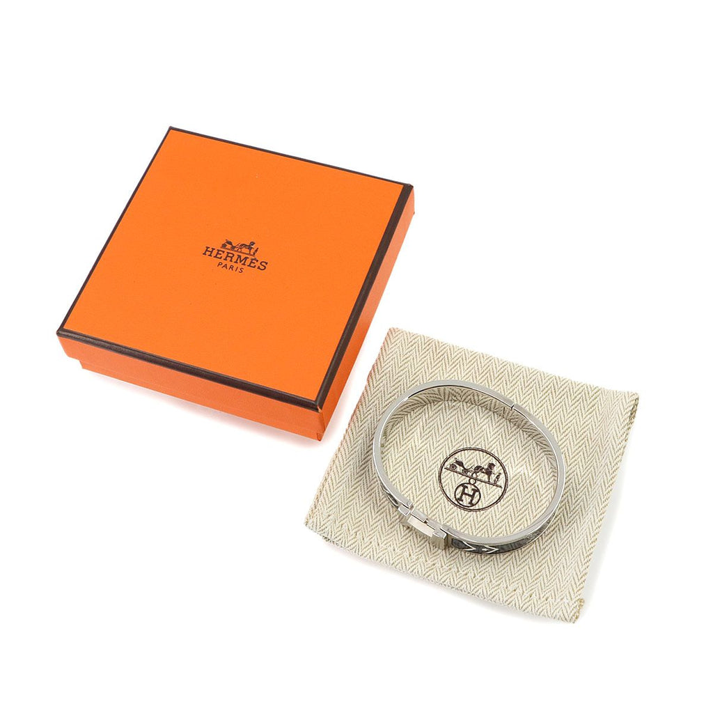 Hermes Clic HH Bandana Bangle Grand Classic Silver Bracelet — view 2