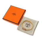 Hermes Mini Clic Chaine D'ancre Bangle Gold Cream Silver Bracelet — view 2