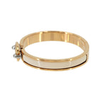 Hermes Mini Clic Chaine D'ancre Bangle Gold Cream Silver Bracelet — view 4