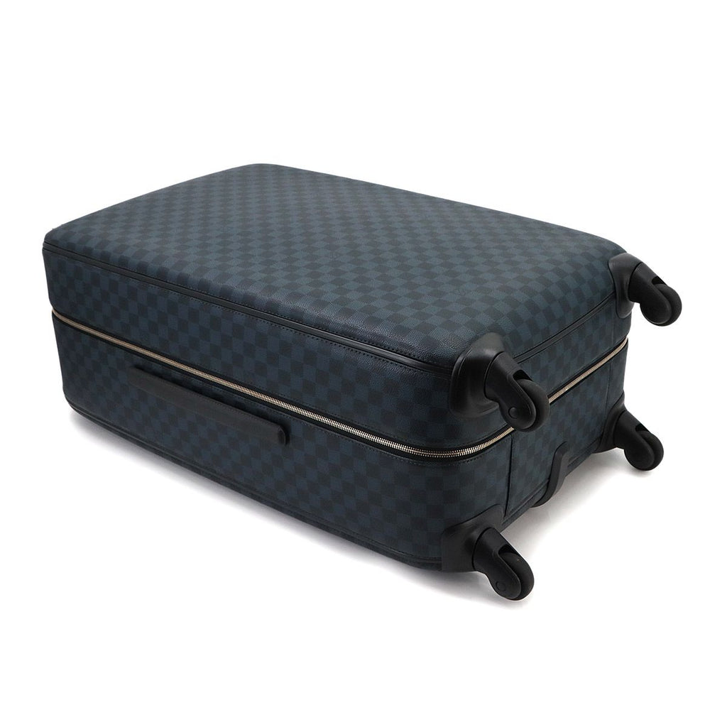 Louis Vuitton Damier Cobalt Zephyr 70 Carrie Bag Blue Silver — view 5