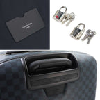 Louis Vuitton Damier Cobalt Zephyr 70 Carrie Bag Blue Silver — view 8