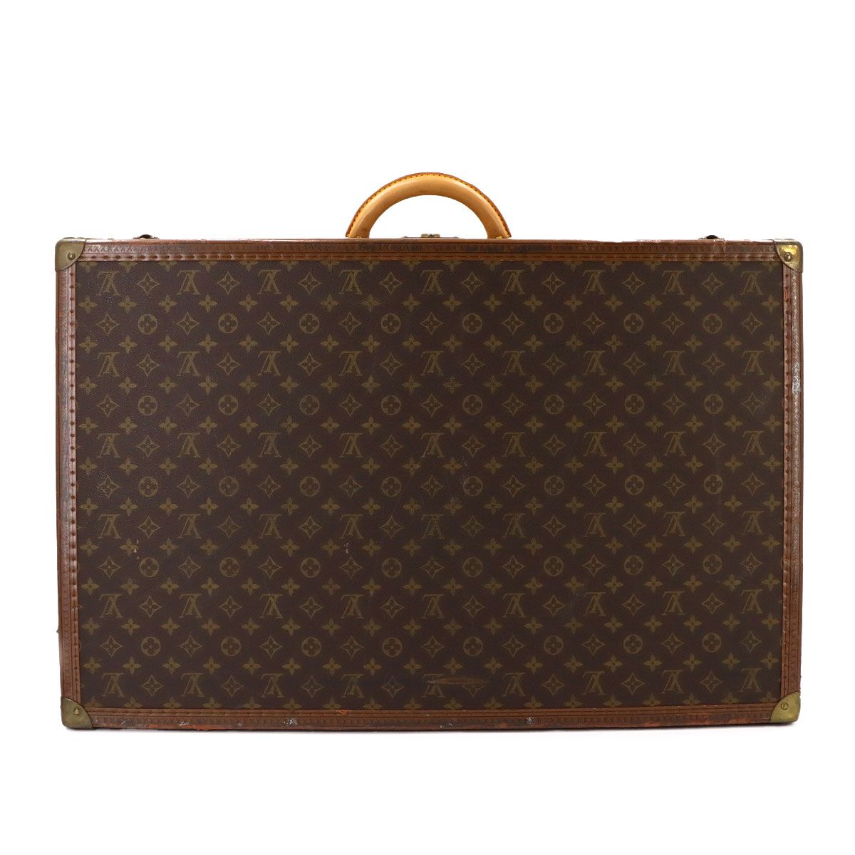 Louis Vuitton Monogram Alzer 75 Trunk Case Bag Brown — view 2