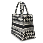 Dior Book Tote Bag Small Canvas Black Houndstooth — view 3