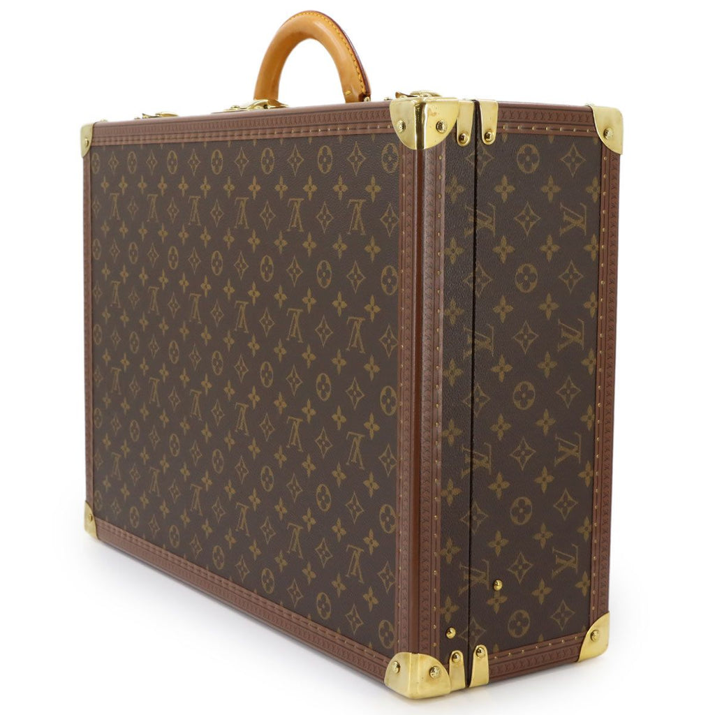 Louis Vuitton Monogram Bilstein 55 Trunk Case Bag Brown Gold — view 3
