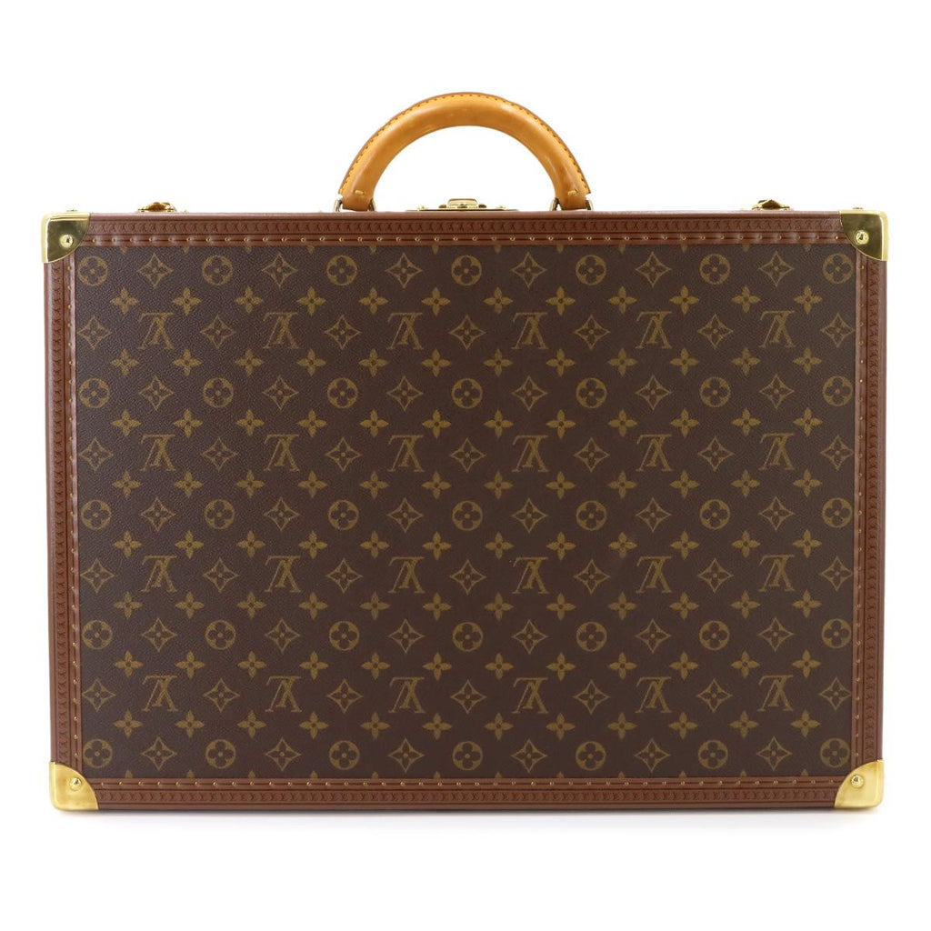 Louis Vuitton Monogram Bilstein 55 Trunk Case Bag Brown Gold — view 2